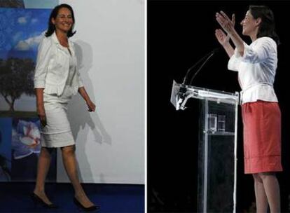 Ségolène Royal, en varias imágenes tomadas durante la campaña electoral.