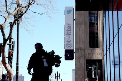 La fachada de las oficinas de Twitter en San Francisco, Estados Unidos.