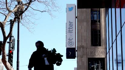 La fachada de las oficinas de Twitter en San Francisco, Estados Unidos.