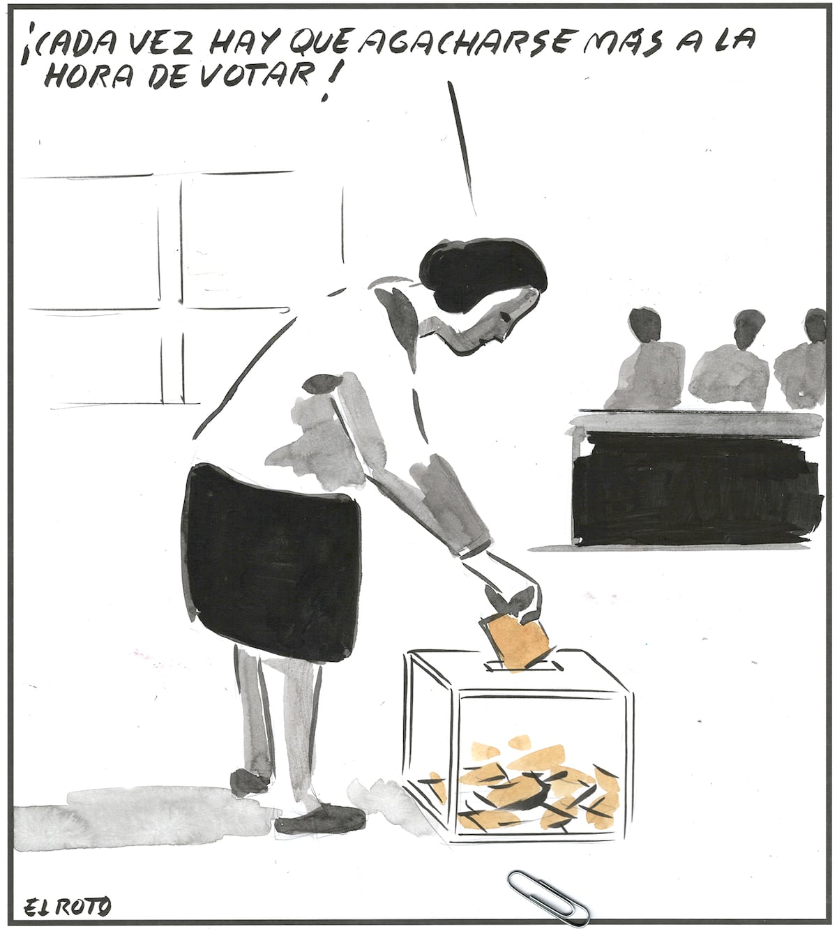 El Roto: voto agachado
