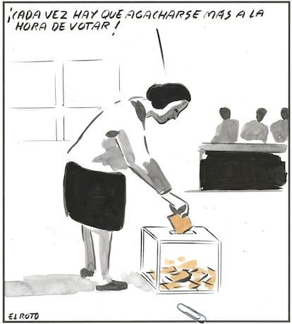 El Roto: voto agachado