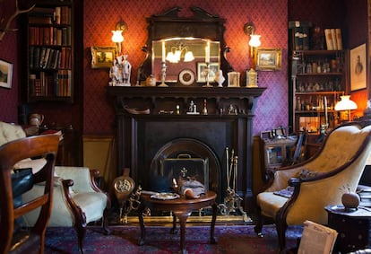 Una de las salas del Museo de Sherlock Holmes, en Baker Street (Londres).