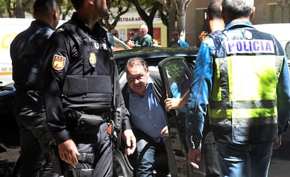 Lasaosa, tras ser detenido este martes.