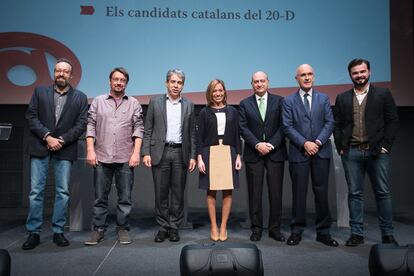 Debat dels candidats catalans a les eleccions generals del 20-D.