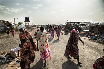 Mercado en la ciudad norteña de Malakal, Sudán del Sur.