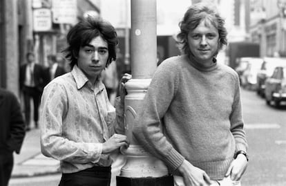 El compositor Andrew Lloyd Webber y el letrista Tim Rice en los 70.