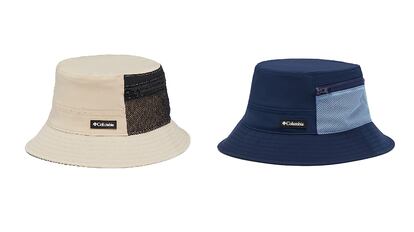 Beis o azul marino son dos de las propuestas de este modelo de 'bucket hat'. COLUMBIA.