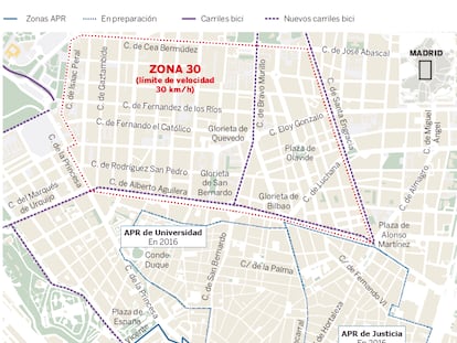 El Ayuntamiento de Madrid anuncia que restringirá el tráfico en gran parte de Centro en 2018