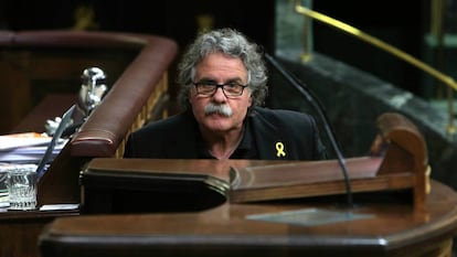 Joan Tardà en el pleno del Congreso de los Diputados.