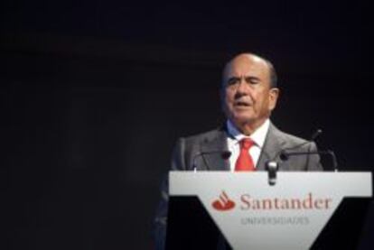 El presidente de Banco Santander, Emilio Bot&iacute;n.