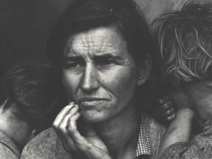 <i>La madre inmigrante,</i> de Dorothea Lang.