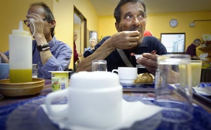 Comedor social Caliu, en el barrio de Horta de Barcelona.