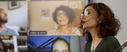 La portavoz del Gobierno y ministra de Hacienda, María Jesús Montero.