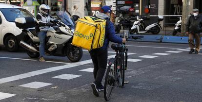 Un repartidor de Glovo.