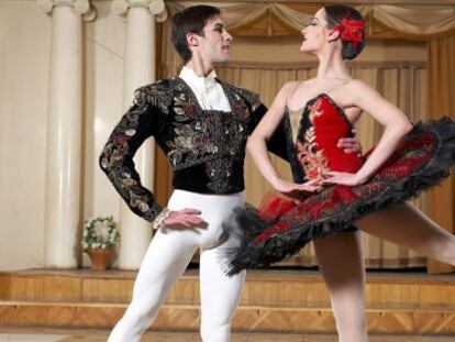Kristina Balaban y Evgeniy Lagunov, primeros bailarines del Teatro Nacional de &Oacute;pera y Ballet de Kiev. 