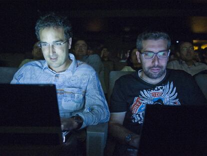 Participantes españoles en la final española de la Imagine Cup, celebrada en Alhóndiga (Bilbao).