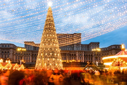 El mercadillo de Navidad de Bucarest.