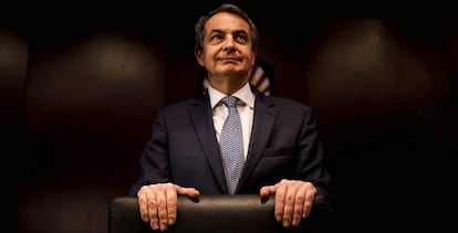 El expresidente del Gobierno, José Luis Rodríguez Zapatero, este miércoles.