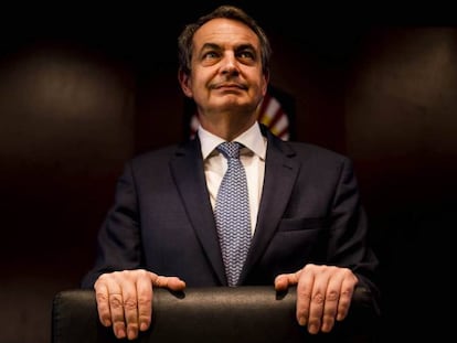 El expresidente del Gobierno, Jos&eacute; Luis Rodr&iacute;guez Zapatero, este mi&eacute;rcoles.
