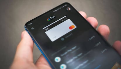 Google Pay en un móvil Android.