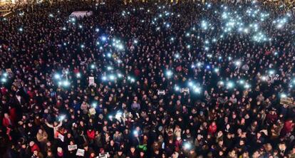Concentració de milers de persones a Tolosa.