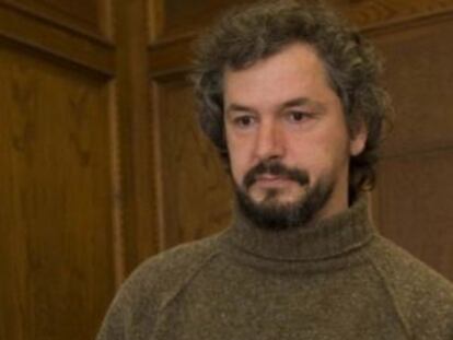 El delegado de Hacienda donostiarra, Jabier Vitoria, ayer durante la presentación de las cuentas.