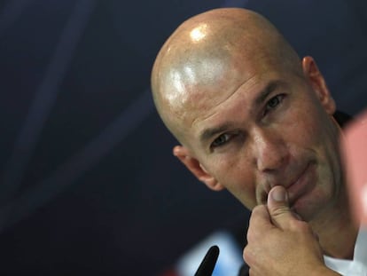 Zidane, en rueda de prensa.