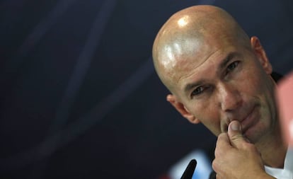 Zidane, en rueda de prensa.