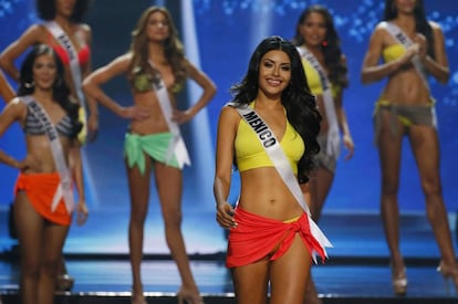 Kristal Silva de M&eacute;xico durante Miss Universo.