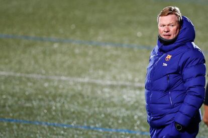 Koeman, después del triunfo ante el Cornellà en la Copa.