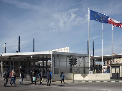 La frontera de Gibraltar, el último día antes del Brexit.