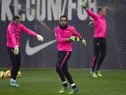 Masip, Claudio Bravo i Ter Stegen.