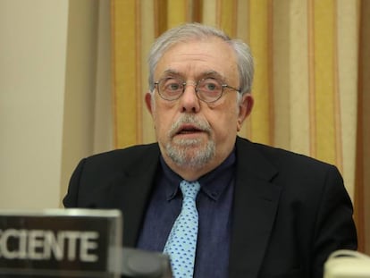 El secretario de Estado de la Seguridad Social, Octavio Granado, en una comparecencia en el Congreso