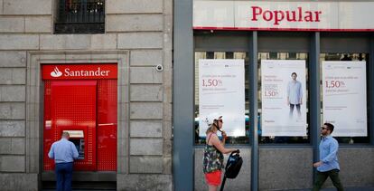 Sede del Banco Popular en Madrid, el pasado mes de junio. 