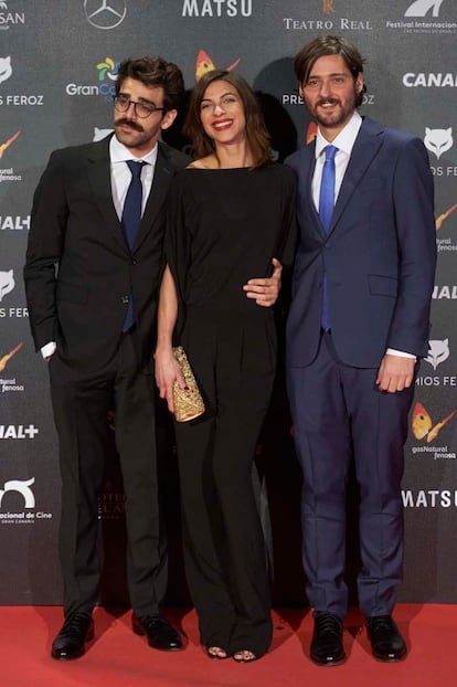 David Verdaguer, Natalia Tena y Carlos Marques-Marcet.