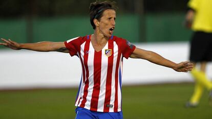 Sonia Bermúdez, em um jogo pelo Atlético.