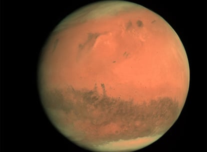 Aspecto del planeta Marte fotografiado por la sonda &#39;Rosetta&#39;