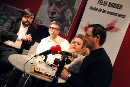 De izquierda a derecha: Miguel Aguilar, David Trueba, Aloma Rodr&iacute;guez y Mart&iacute;n Casariego.