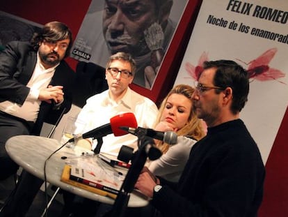 De izquierda a derecha: Miguel Aguilar, David Trueba, Aloma Rodr&iacute;guez y Mart&iacute;n Casariego.