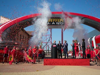 El parque Ferrari Land, el día de su inauguración en abril del año pasado.