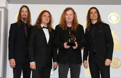 Los miembros de Megadeth.