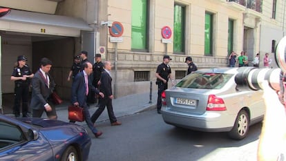 Jenaro García tras declarar ayer en la Audiencia Nacional