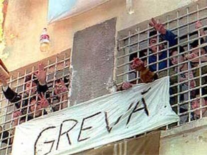 Motín en una cárcel de Rumania en 1997 para protestar contra la situación de las prisiones.