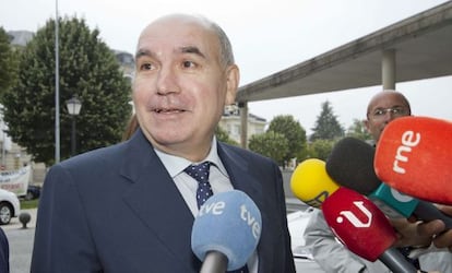 Bernardino Rama a su llegada al juzgado