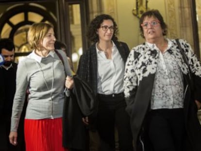 Las tres diputadas de ERC tienen que comparecer este viernes ante el juez Pablo Llarena