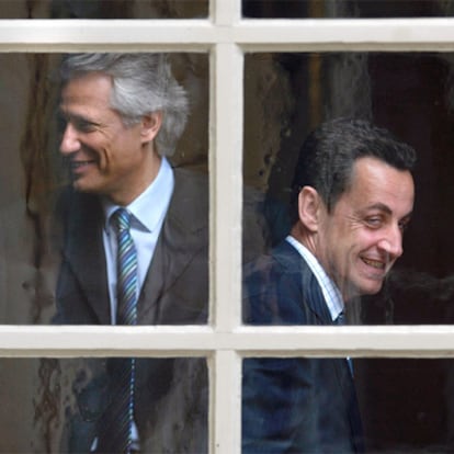 Dominique de Villepin y Nicolas Sarkozy, en 2005.