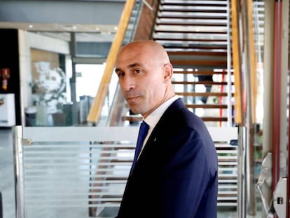 El presidente de la Real Federación Española de Fútbol (RFEF), Luis Rubiales.