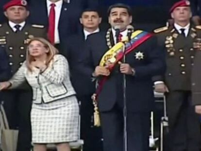 Uma explosão, supostamente de um drone, interrompeu discurso do venezuelano neste sábado. Colômbia rejeita as acusações contra Juan Manuel Santos  “São absurdas e sem nenhum fundamento”