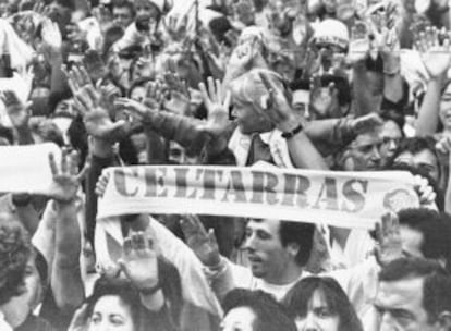 Manifesación de 'celtarras', en 1995.