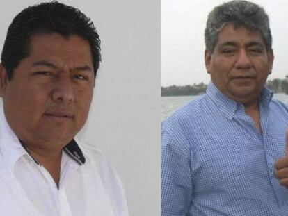 Filadelfo S&aacute;nchez y Juan Mendoza, asesinados.